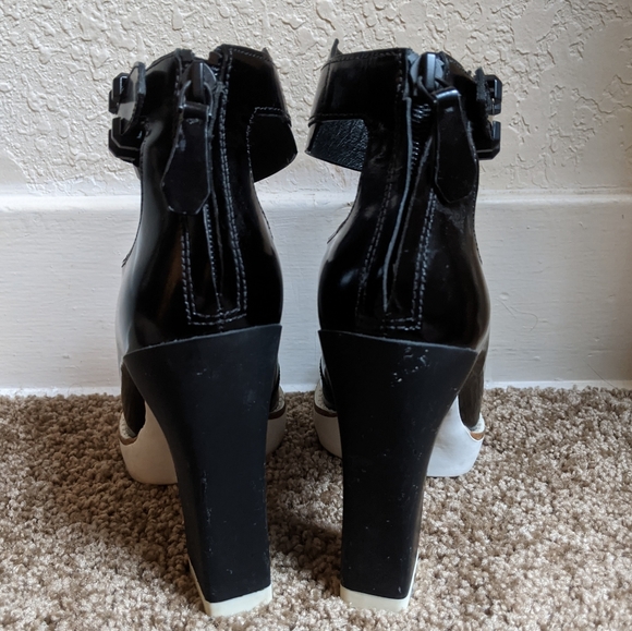 Ankle Strap Platform Booties/Pumps - Picture 3 of 10
